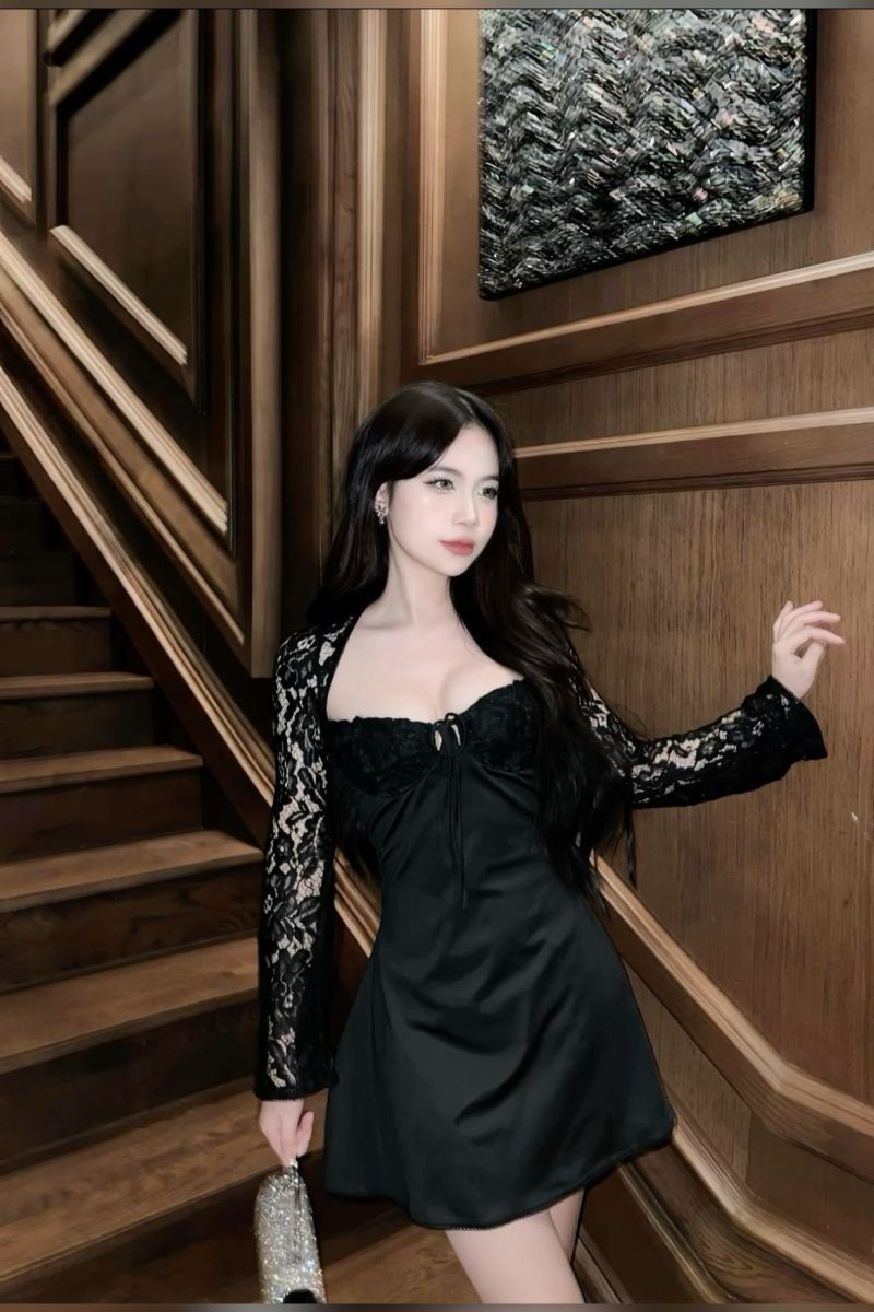 Anh Gai Xinh Mac Vay - Cầu Thang Gỗ
