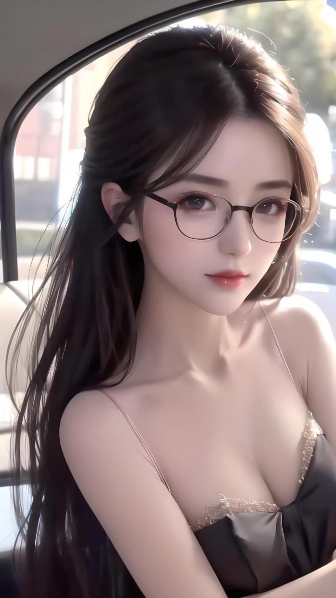 Ảnh gái xinh đeo kính mới đẹp