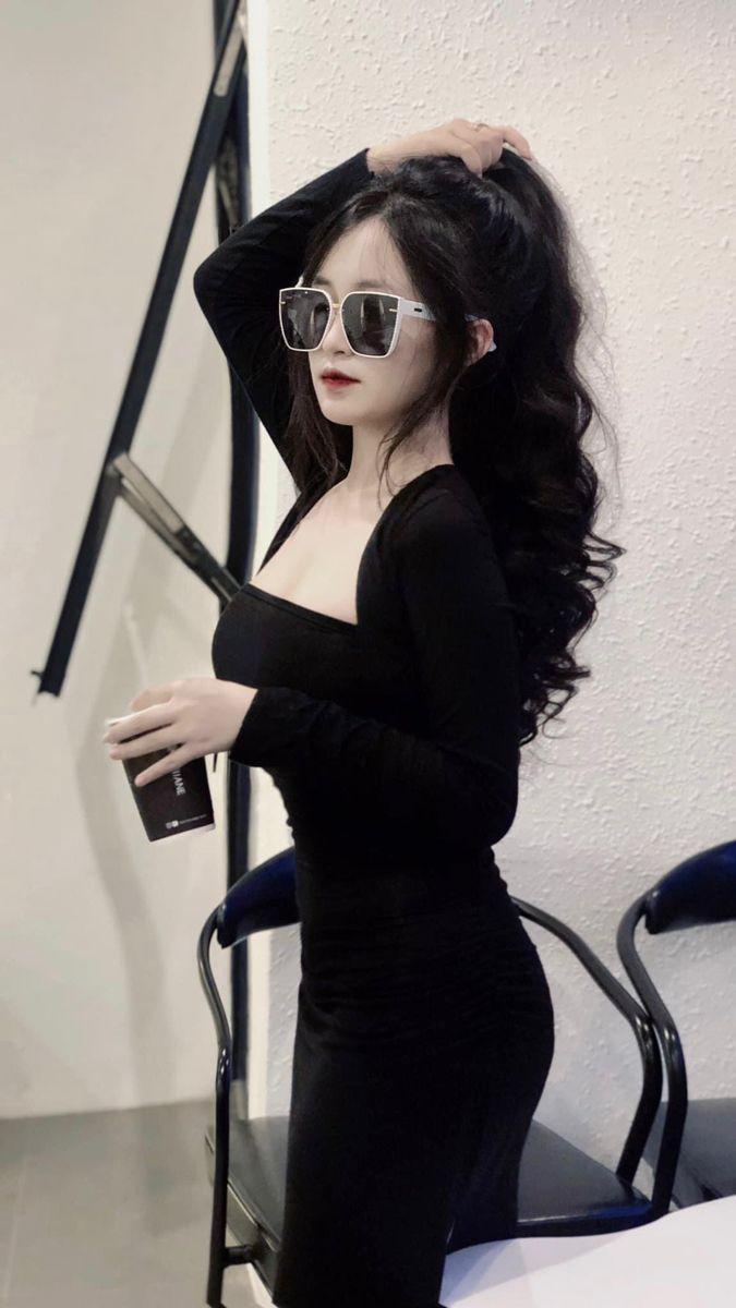 Ảnh gái xinh tóc ngang vai đẹp thời trang