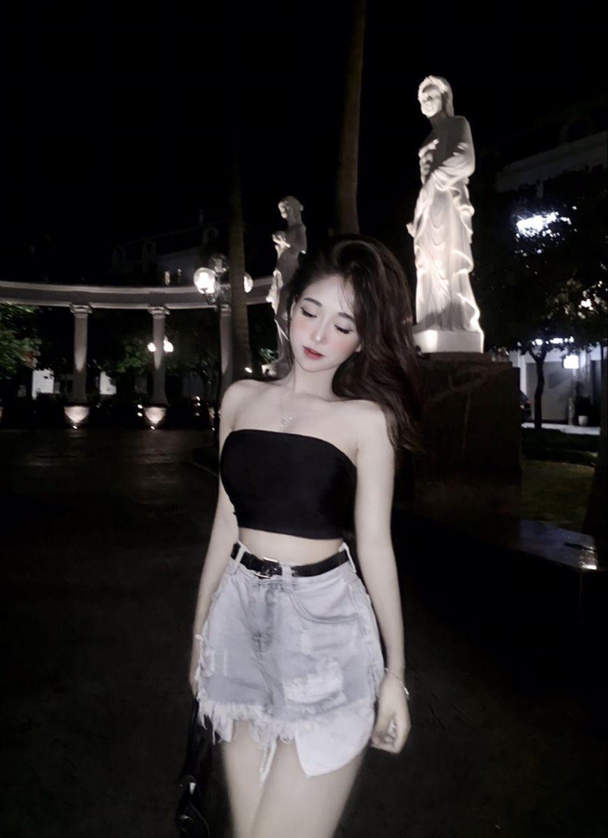Gái Xinh Ngầu Sắc Đẹp Tóc Đen Thời Trang Chú Khánh Ly