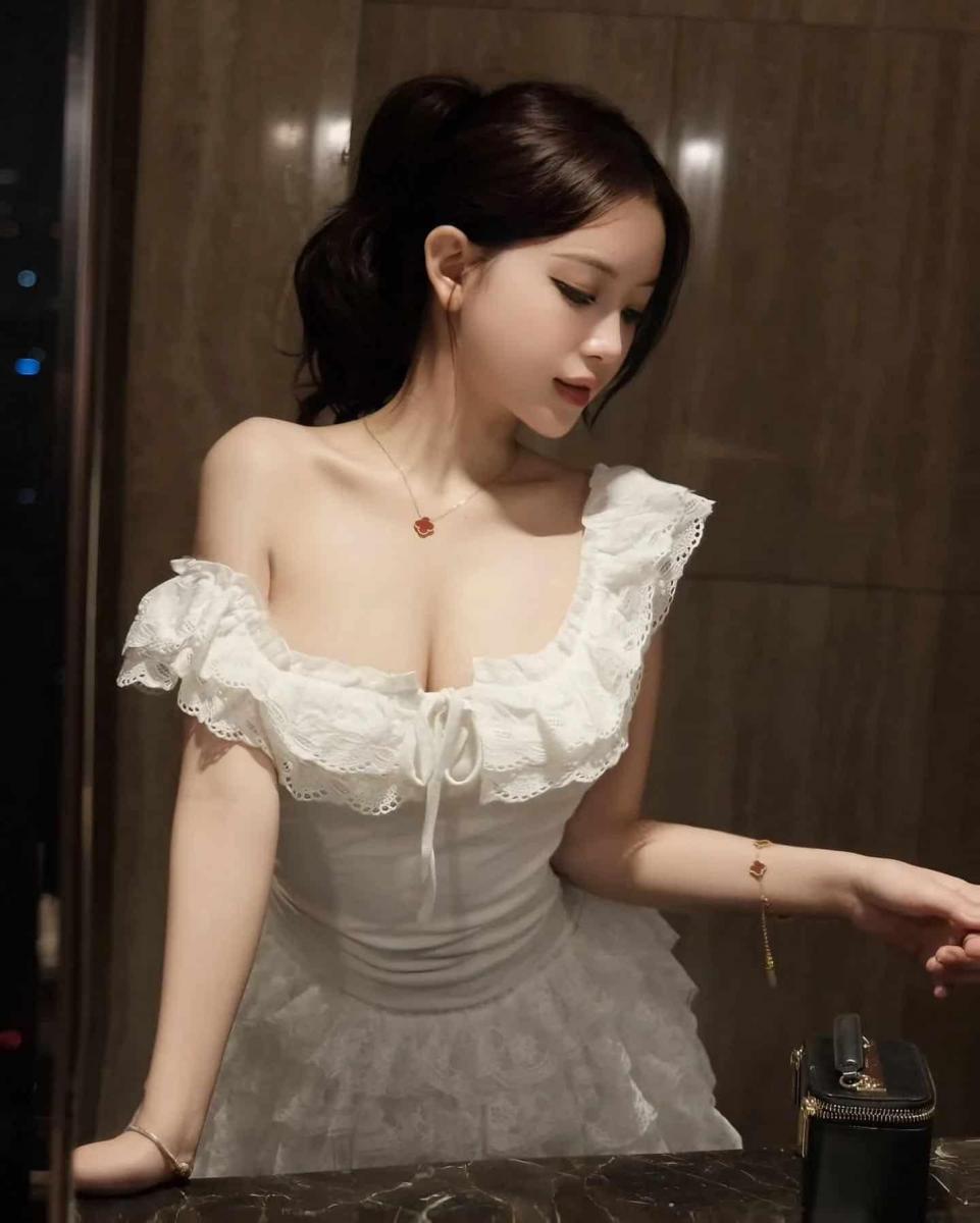 Hình ảnh gái xinh đẹp trong váy cưới sắc đẹp 2025