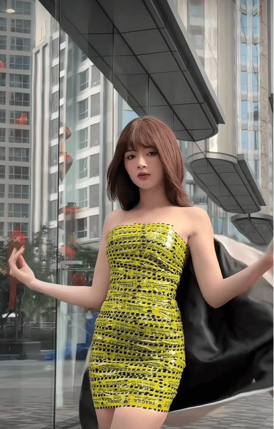Hình ảnh cô gái xinh đẹp bên bàn phím