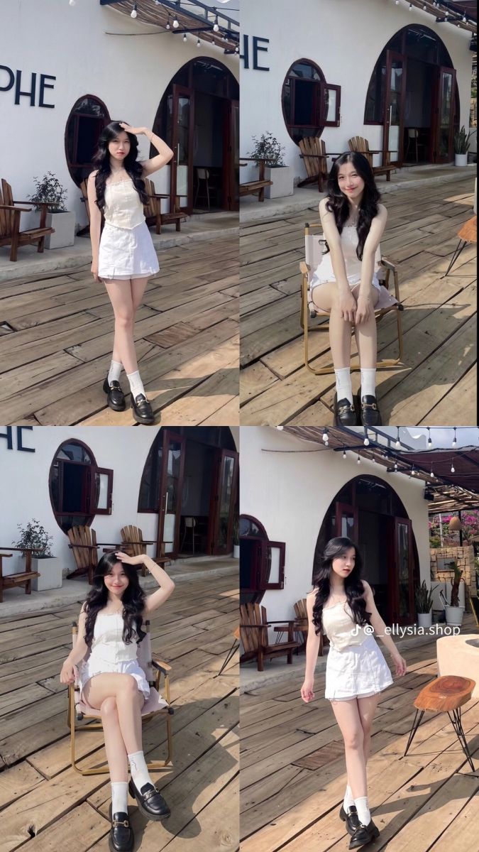Gai Xinh Cute - Đầm Trắng