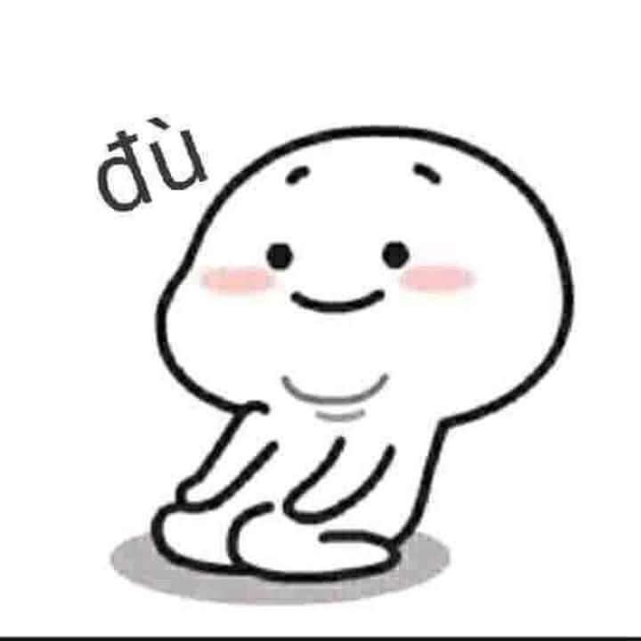 Hình ảnh dễ thương của nhân vật hoạt hình ngồi thư giãn