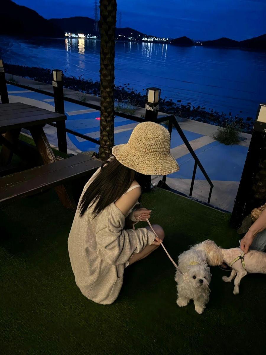 Gái xinh cởi đồ quyến rũ bên động vật
