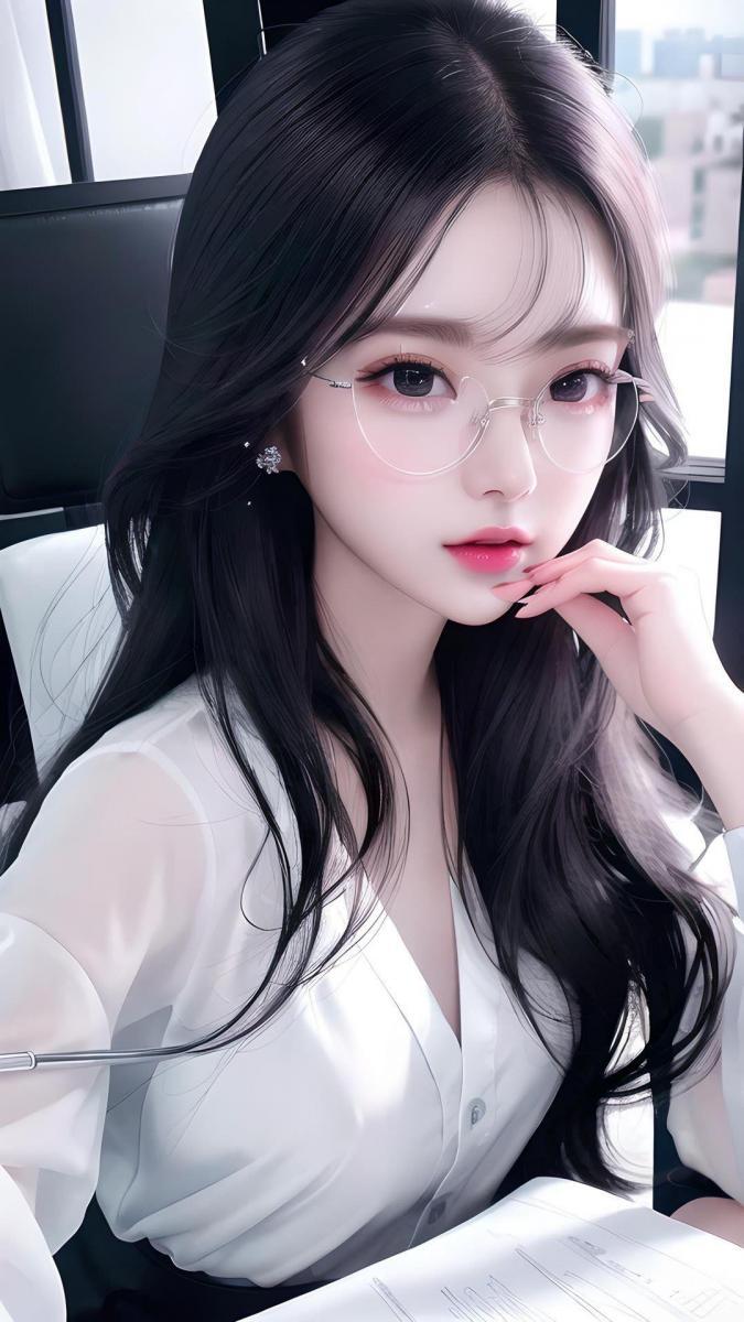 Gái xinh 123 - Ngực to, kính mắt thời trang