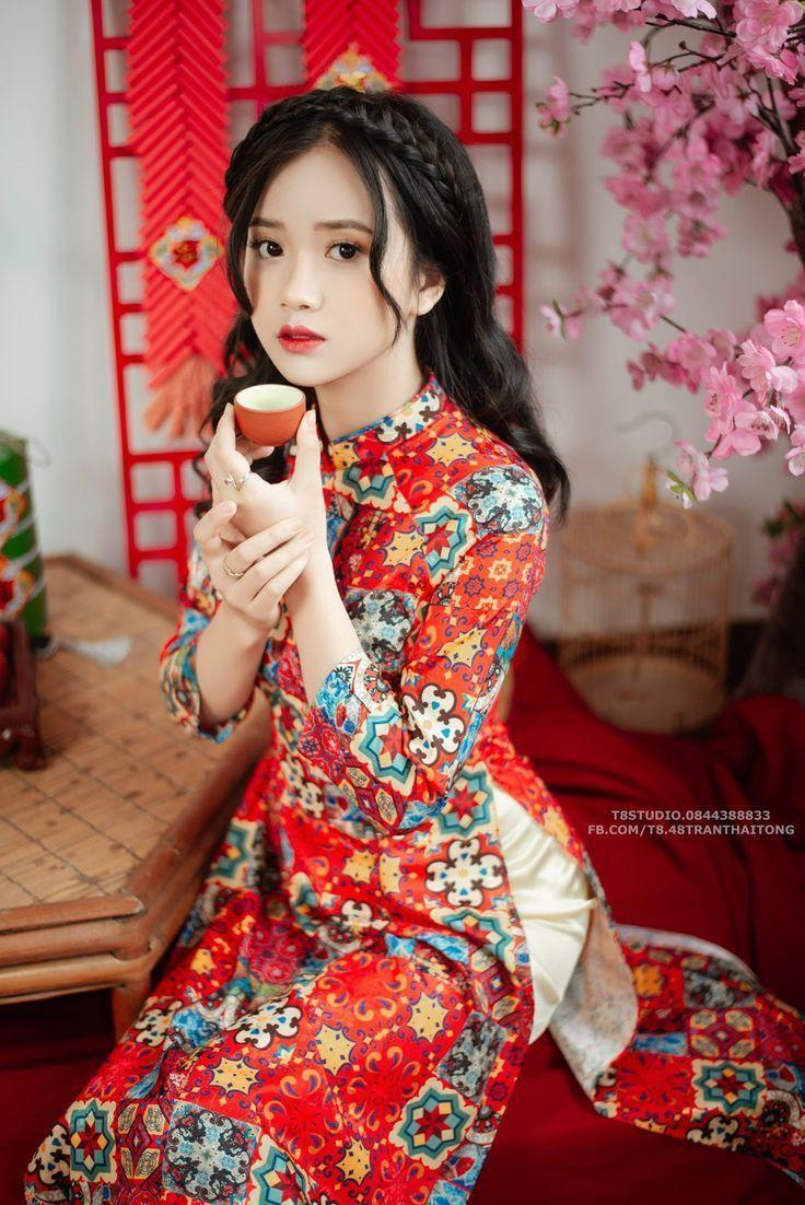 Ảnh Gái Xinh Đầm Đỏ Sắc Đẹp Đậm