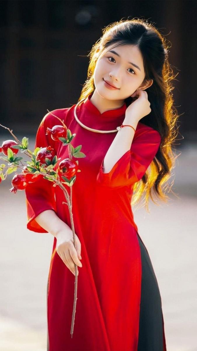 Ảnh gái xinh 2k11 với bộ đồ đỏ đẹp