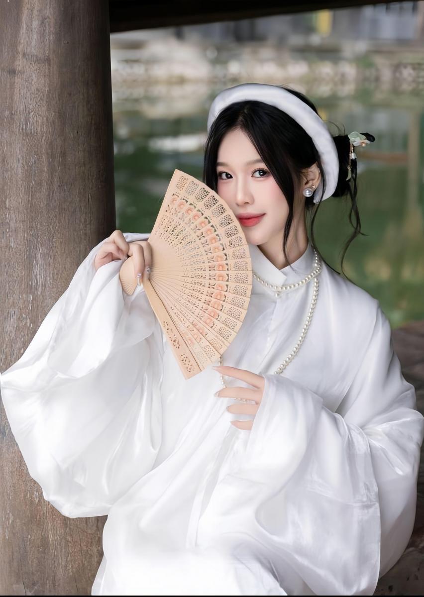 Ảnh gái xinh đầm sen đẹp nhất