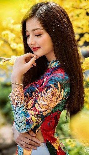 Gái xinh cute tóc dài đẹp trong bộ sưu tập thời trang