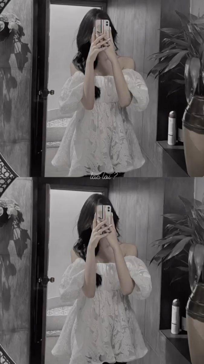 Gái xinh cute tóc dài trong thời trang sexy