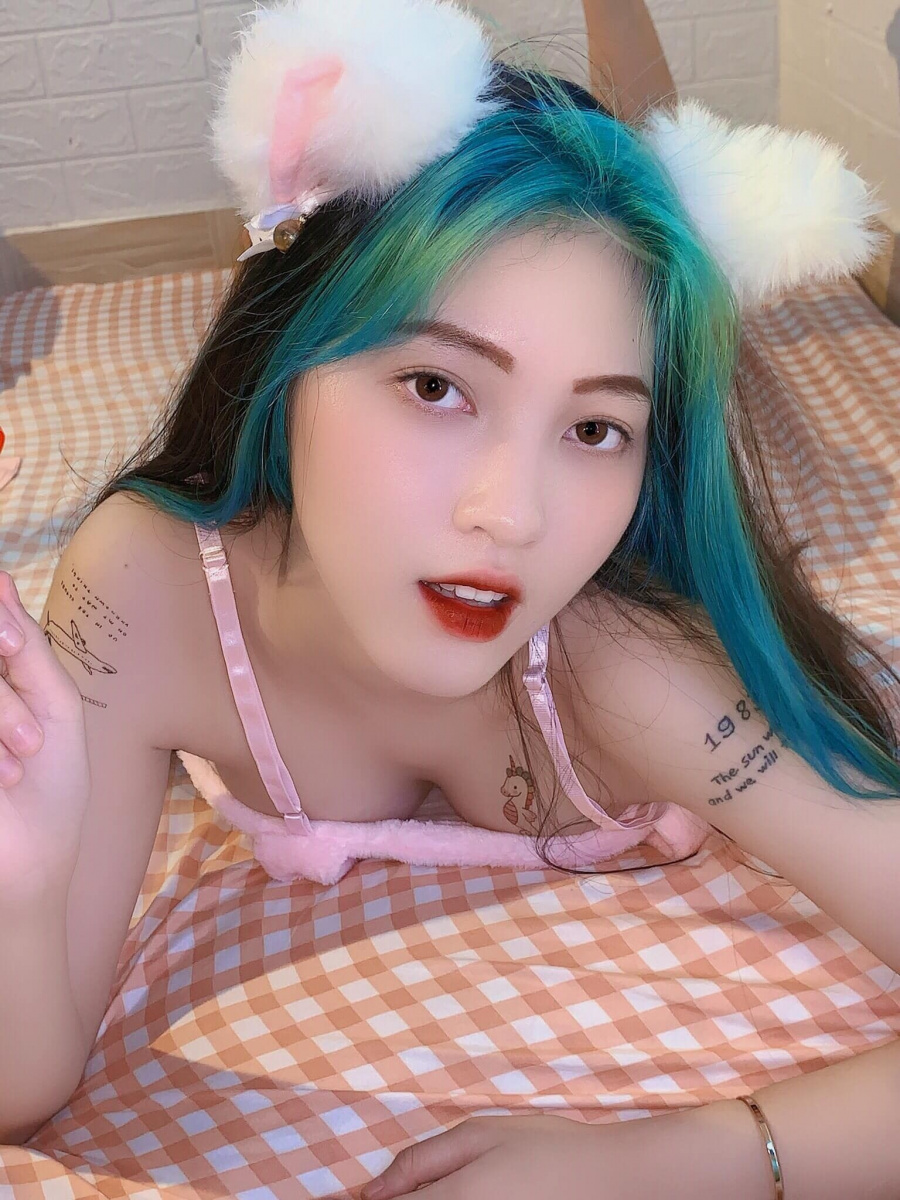 Ảnh cô gái xinh đẹp tóc dài, dễ thương như anh gái xinh 9x