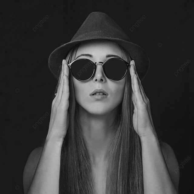 Ảnh gái đẹp đeo kính đen cực ngầu