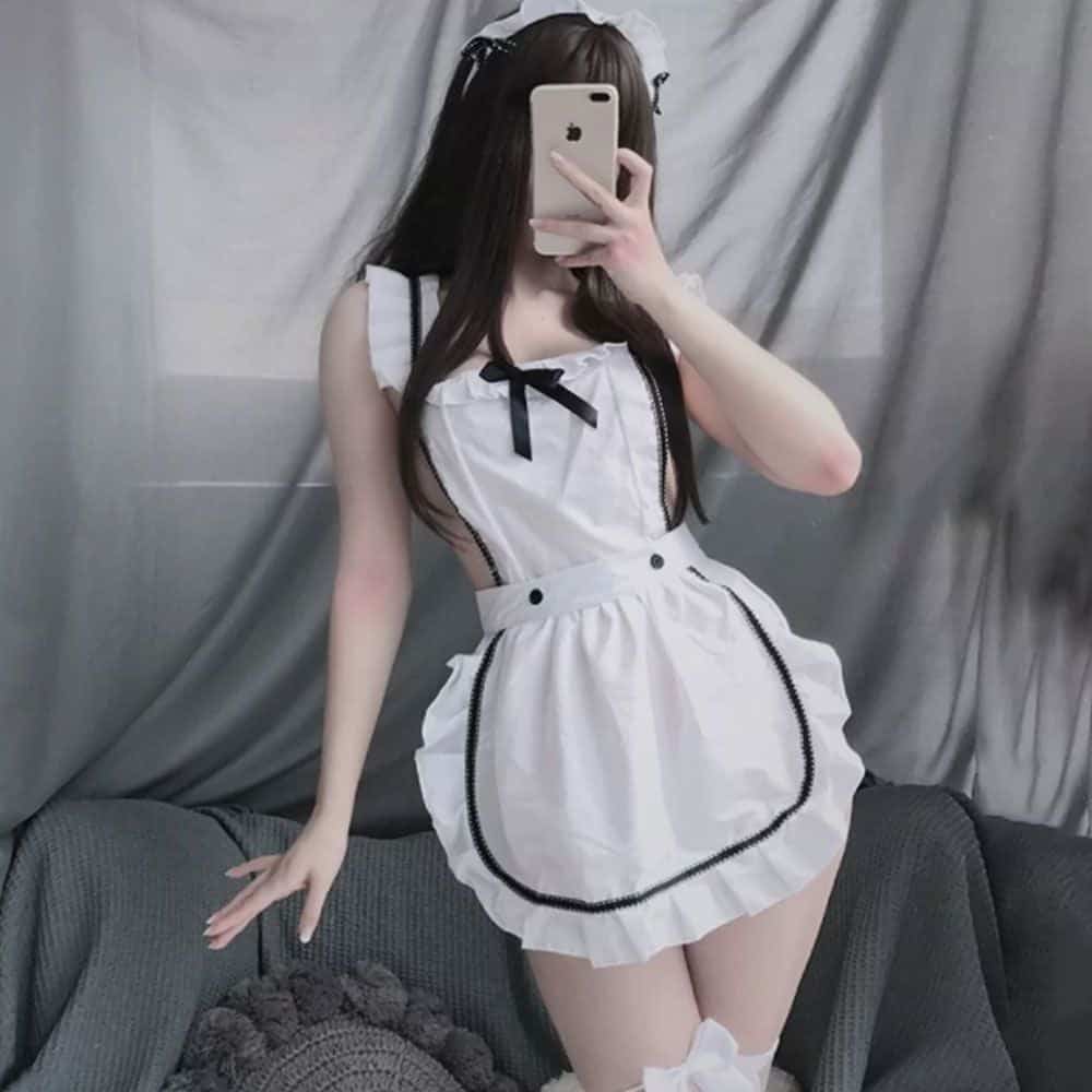 Ảnh gái Cosplay che mặt quyến rũ