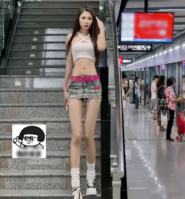 Hình ảnh gái xinh mặc váy Jean ngắn