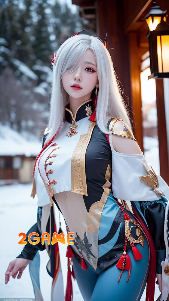 Ảnh gái xinh cosplay game Shenhe