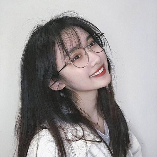 Hình gái đẹp đeo kính đáng yêu