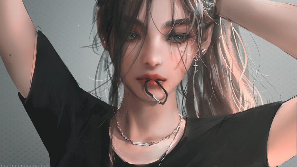 Tải hình nền girl xinh 3D cho máy tính