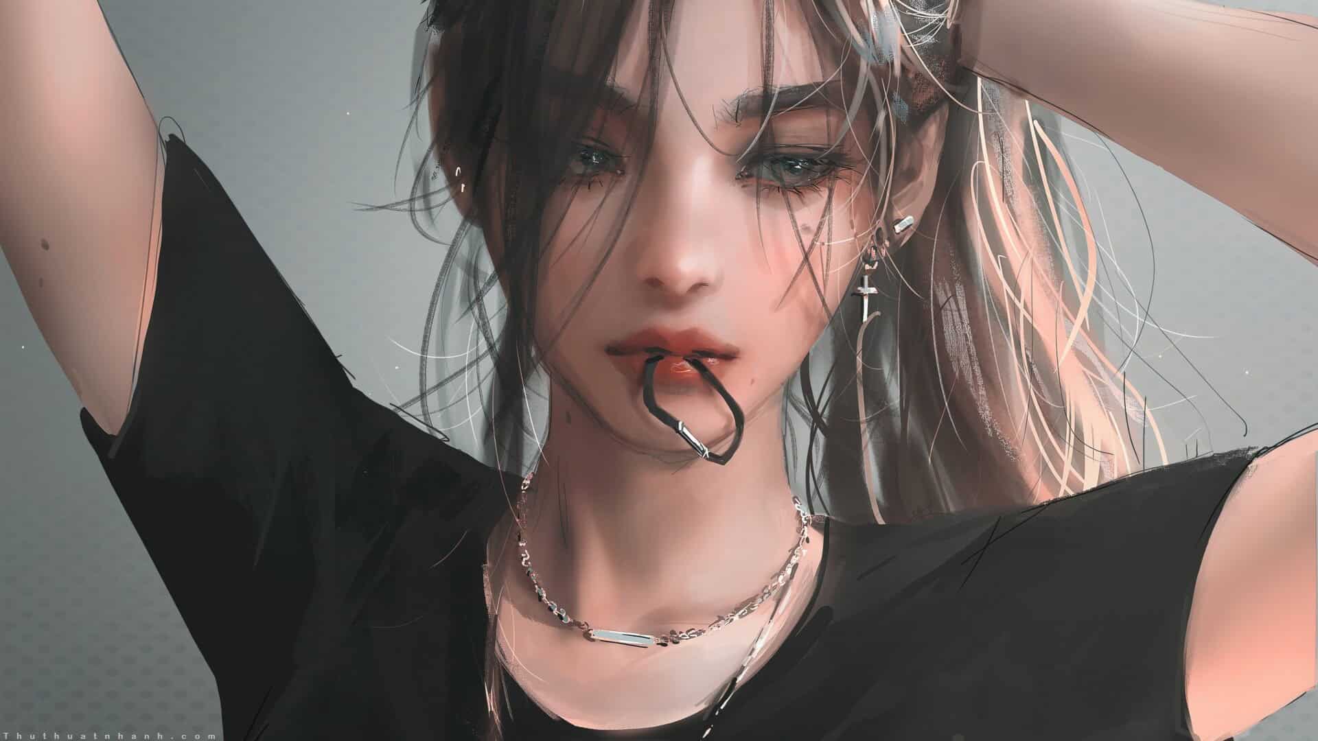 Tải hình nền girl xinh 3D cho máy tính